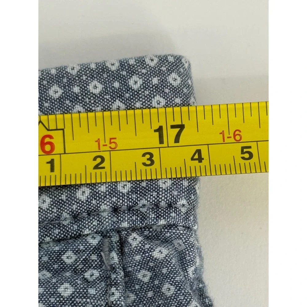 Banana Republic Mens Blue White Geometric Medallion Print‎ Cotton Shorts Sz 33